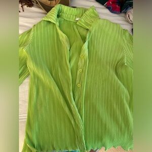 RUBY AND JENNA GREEN BLOUSE
